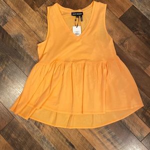 NWT DKNY orange tank top size XS